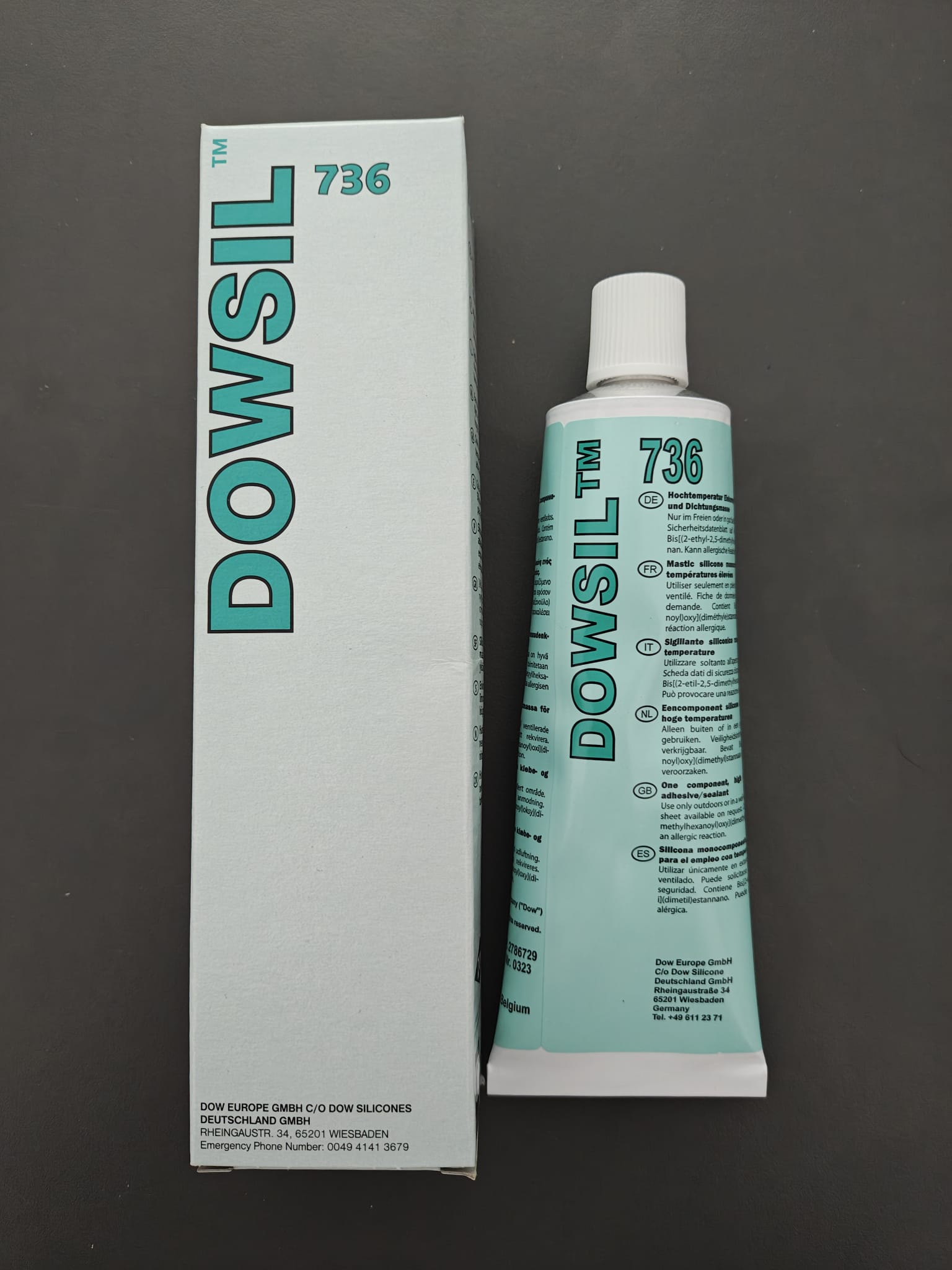 DOWSIL 736 ROSSO tubetto da 90ml - Immagine 2